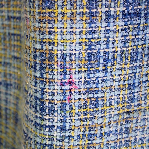 Karen Scott | Blue Tweed Skirt - Picture 3 of 7